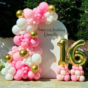 Sweet 16 Balloon Decor