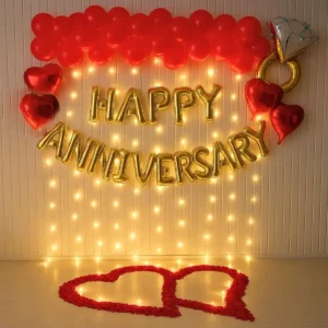 Romantic Anniversary Surprise Decor
