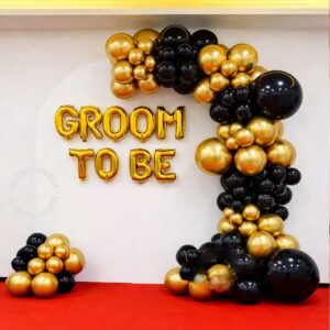 Groom To Be Balloon Room Setup