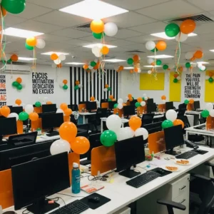 Patriotic Office Decor for Republic Day