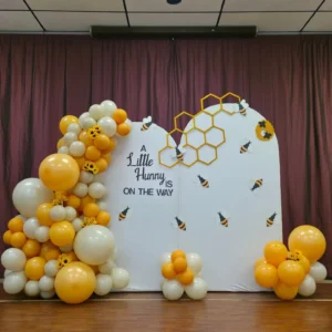 Golden Baby Shower Decoration at Home